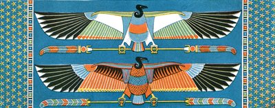 زخارف سقف نسر ، فيلة ، مصر ، 1928. بواسطة غير معروف