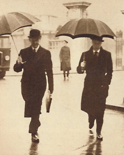 المشي في المطر ، 1937 بواسطة غير معروف