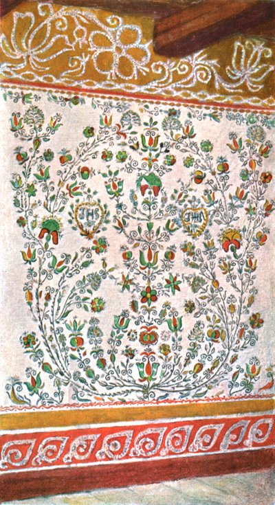 زخرفة الجدار ، مورافيا ، تشيكوسلوفاكيا ، 1928. بواسطة غير معروف