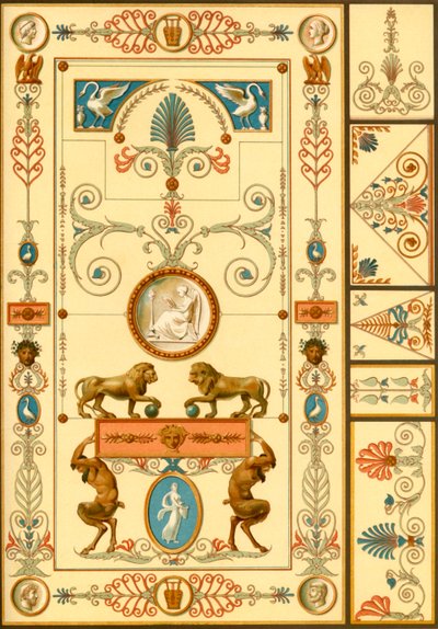 الرسم على الجدران وزخرفة السقف ، ألمانيا ، أوائل القرن التاسع عشر ، 1898. بواسطة غير معروف