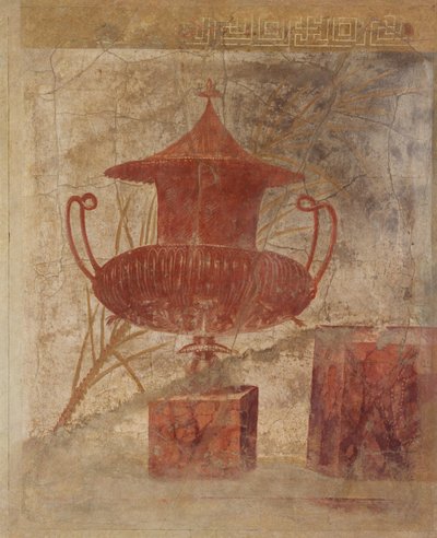 جزء من اللوحة الجدارية من الفيلا من فيلا P. Fannius Synistor ...، ca. 50-40 ق بواسطة غير معروف