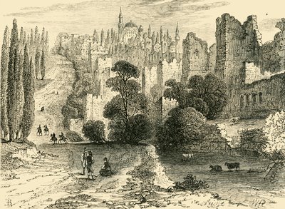 جدران القسطنطينية في القرن السادس عشر ، 1890. بواسطة غير معروف