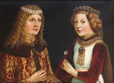 صورة زفاف لاديسلاوس بعد وفاته 1440-1457 وماغدالينا فالوا 1443-1495 بواسطة غير معروف
