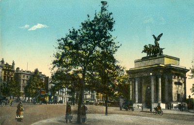 قوس ويلينغتون ، مدخل الحديقة الخضراء ، لندن ، c1915. بواسطة غير معروف