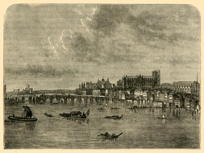 جسر وستمنستر ، 1881. بواسطة غير معروف
