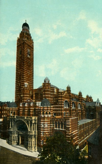 كاتدرائية وستمنستر ، لندن ، c1910. بواسطة غير معروف