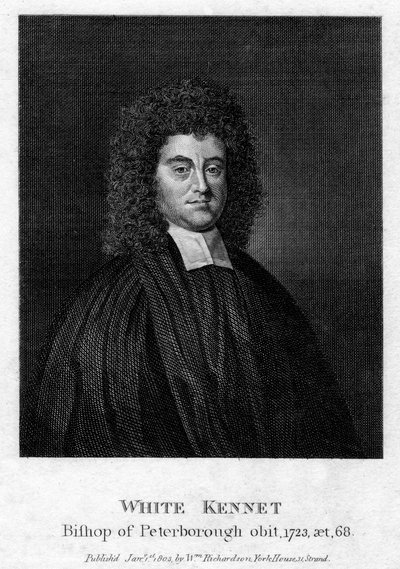 وايت كينيت 1660-1728 ، مؤرخ وأسقف بيتربورو ، 1803 بواسطة غير معروف