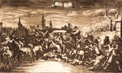 هاجم ويليام إيغون من فورستينبيرج في مدربه في كولونيا عام 1674 ، 1675. بواسطة غير معروف