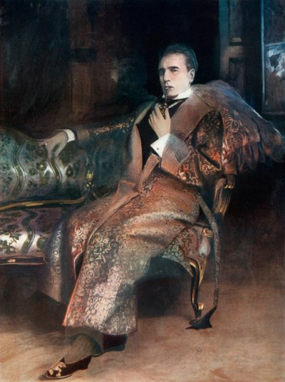 وليام جيليت في شارلوك هولمز ، c1902 بواسطة غير معروف