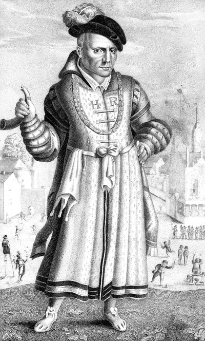 وليام سومرز ، مهرج المحكمة في هنري الثامن ، 1825 بواسطة غير معروف