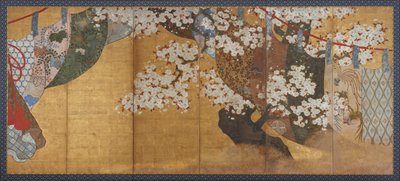 حاجب الريح وشجرة الكرز ، فترة إيدو ، 1615-1868. بواسطة غير معروف