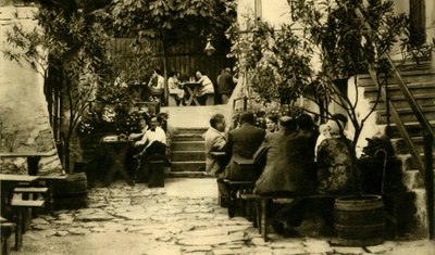 مصنع نبيذ في Grinzing ، فيينا ، النمسا ، c1935. بواسطة غير معروف