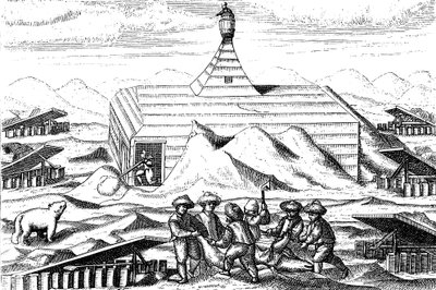 أرباع الشتاء في رحلة ويليم بارنتس إلى القطب الشمالي ، 1596-1597 بواسطة غير معروف