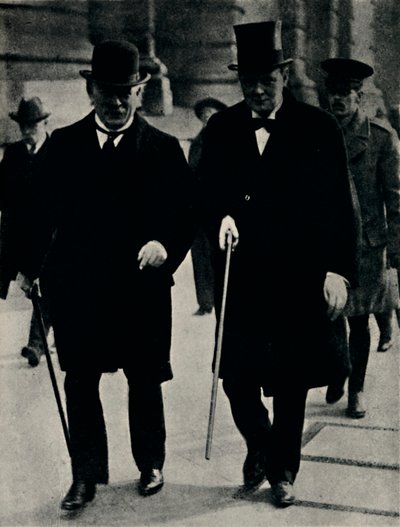 مع ديفيد لويد جورج ، 1917 ، 1945. بواسطة غير معروف