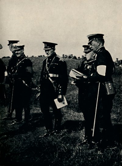 مع الفرنسية العامة في مناورات الجيش ، 1912 ، 1945. بواسطة غير معروف