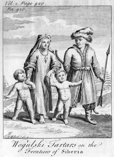 فطائر Wogulski على حدود سيبيريا ، c1740 بواسطة غير معروف