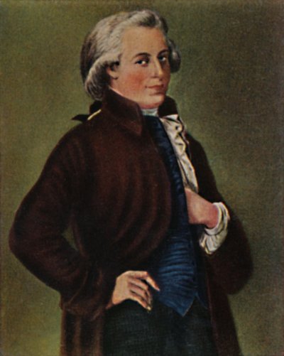 فولفجانج أماديوس موتسارت 1756-1791. - لوحة تشيشبين 1934. بواسطة غير معروف