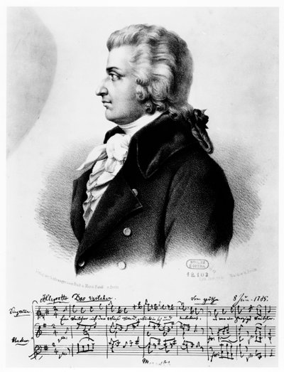 فولفجانج أماديوس موتسارت 1756-1791 ، c1790 بواسطة غير معروف