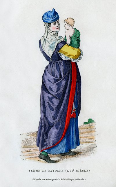 امرأة بايون ، فرنسا ، القرن السادس عشر 1882-1884 بواسطة غير معروف