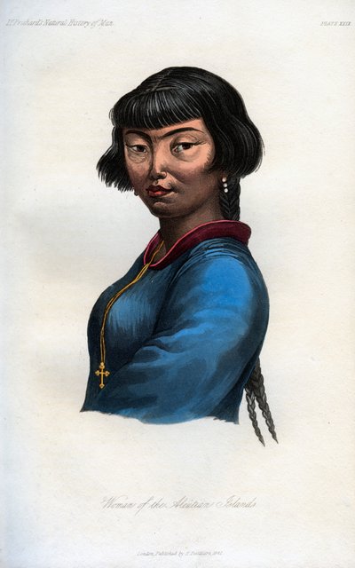 امرأة من جزر ألوتيان ، 1848 بواسطة غير معروف