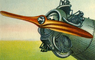 مروحة طائرة خشبية مصنوعة من شركة Hugo Heine Propeller-Werk ، 1932. بواسطة غير معروف
