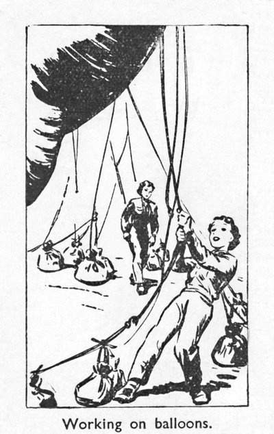 العمل على البالونات 1940 بواسطة غير معروف