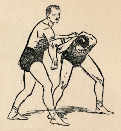 مصارعة 1912 بواسطة غير معروف