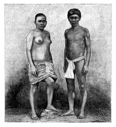 الشباب الهنود Talamancas ، أمريكا الوسطى ، c1890 بواسطة غير معروف