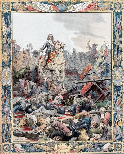 دوك دي إنجين يقود الانتصار الفرنسي على إسبانيا ، حرب الثلاثين عاما ، 1643 c1880 بواسطة غير معروف