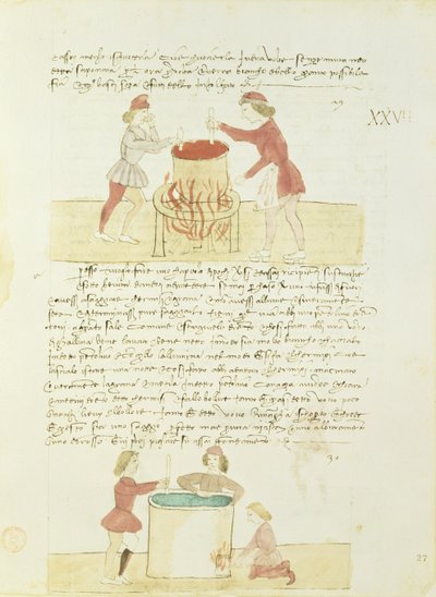 صبغ الحرير من Precetti dellArte della Seta (قواعد نقابة الحرير) بواسطة غير معروف غير معروف