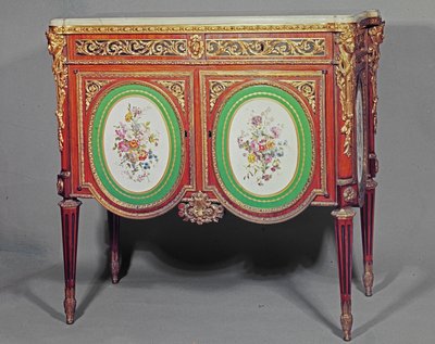 خزانة لويس السادس عشر ، مختومة M.Carlin JME ، مزينة بلوحات ormolu و Sevres ، c.1774 بواسطة Unbekannt Unbekannt