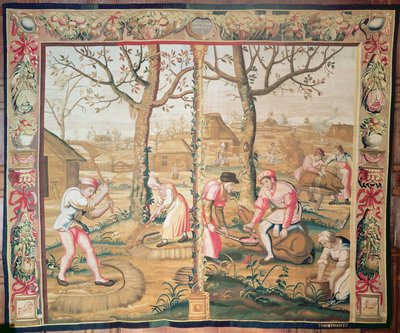 نوفمبر وديسمبر ، نسيج Mortlake بواسطة Poyntz بواسطة غير معروف غير معروف