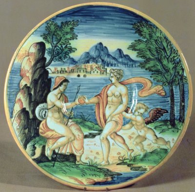 لوحة تظهر باريس وفينوس ، بقلم جيوفاني باتيستا دا فاينزا (1540-1614) ، 1563 بواسطة غير معروف غير معروف