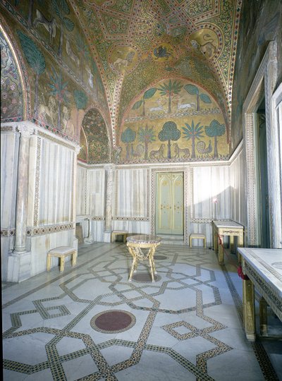 Sala di Ruggero من قبل الحرفيين العرب والبيزنطيين ، Palazzo dei Normanni ، باليرمو ، إيطاليا بواسطة غير معروف غير معروف
