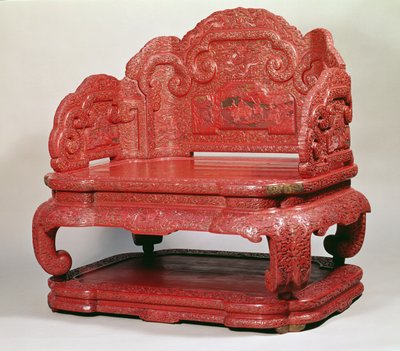 عرش الإمبراطور شين لونج (1736-95) بواسطة Unbekannt Unbekannt