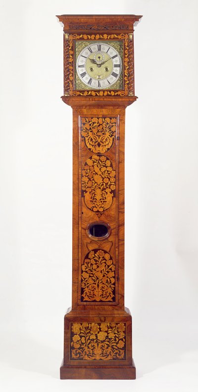 ساعة طويلة من خشب الجوز للوحة ، من قبل جيمس كلوز (fl.1671-89) بواسطة غير معروف غير معروف