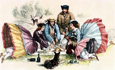 نزهة فيكتورية - بواسطة فنان غير معروف