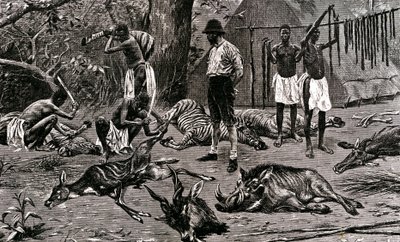 يوم صيد رائع! 1900 (نقش) بواسطة فنان غير معروف