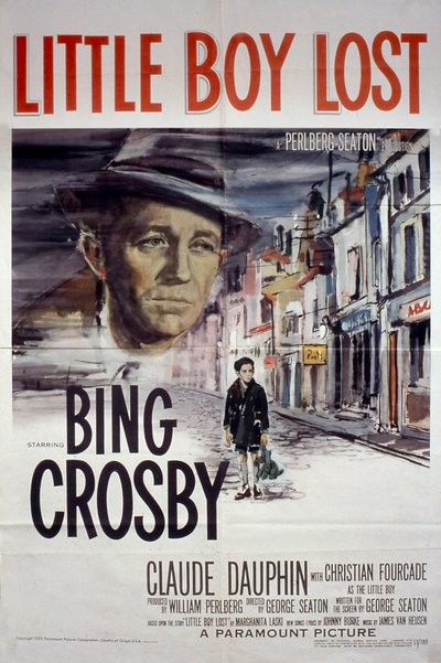 ملصق فيلم GeorgeSeaton Little Boy Lost مع بنج كروسبي وكلود دوفين 1953 بواسطة غير معروف