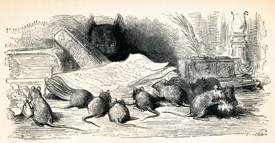 بعد عمل لجوستاف دوري من Fables by La Fontaine ، من Life and Reminiscences of Gustave Dore ، نُشر عام 1885 بواسطة غير معروف