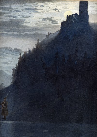 قصة رمزية لـ "Deutschlandlied" ، حوالي عام 1900 (رسم توضيحي) بواسطة فنان غير معروف