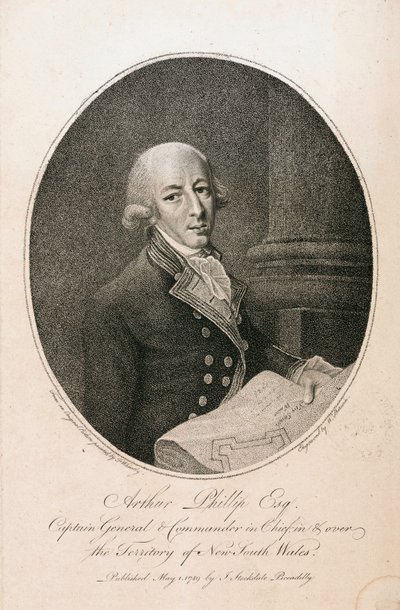 آرثر فيليب ، قائد البحرية البريطانية ، عام 1789 بواسطة غير معروف