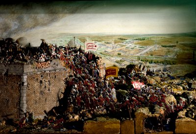الحرب النمساوية التركية عام 1683 (نموذج الديوراما) بواسطة فنان غير معروف