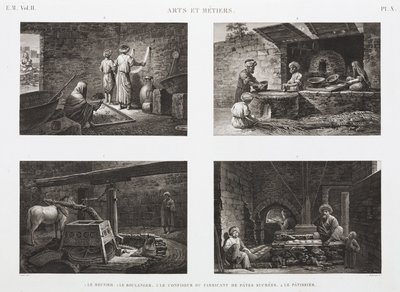 مخابز وحلويات الخبازين وصانعي الحلويات ، مصر ، ج 1798 بواسطة غير معروف