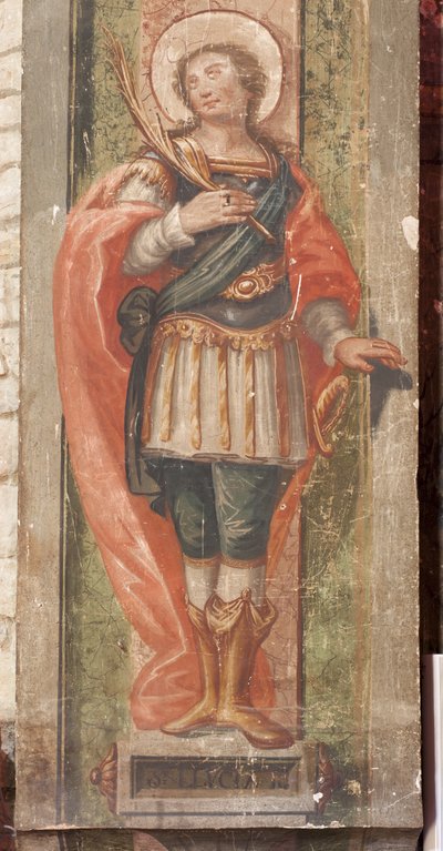 Church Saint Lawrence (Església Sant Llorenç). Interior. The apse. Detail. Wall paintings. Baroque. بواسطة غير معروف