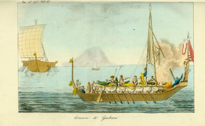 قارب Corocoro بأشرعة ومجاديف من جزيرة Guebe ، جزر Maluku ، إندونيسيا بواسطة غير معروف
