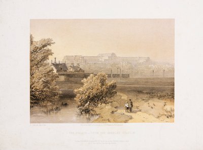 كريستال بالاس ، معرض ما بعد العظيم The Crystal Palace من محطة Anerley ، حوالي 1855 بواسطة غير معروف