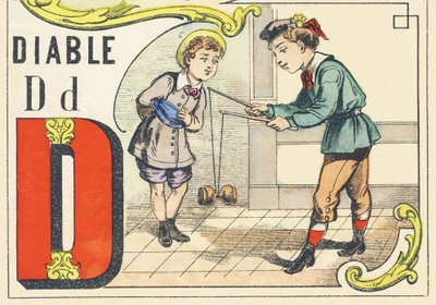 D: diable - Games Alphabet، c1890 (شكل توضيحي) بواسطة غير معروف
