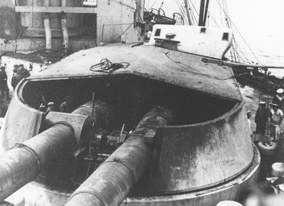 الأضرار التي لحقت برج Q ، HMS Lion ، Jutland بواسطة غير معروف