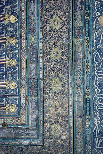 تفاصيل زخرفة الممر ، قصر Ak-Sarai (القصر الأبيض) أواخر القرن الرابع عشر (صورة) بواسطة غير معروف